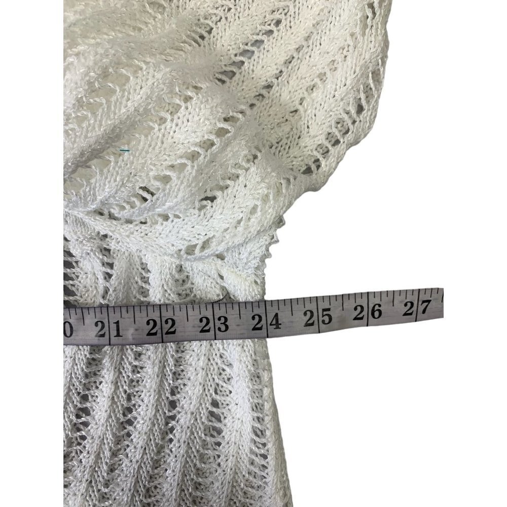 Investments II Women's White Knitted Cardigan - Picture 4 of 5